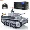 Heng Long 1/16 Snow FPV Camera 7.0 Customized Panzer III H RTR RC Tank 3849 Metal Wheels Gearbox Army BB Smoke Unit Toys TH17378 2
