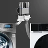 Mini Multi-Function Faucet Brass 1 Into 2 Out Dual Control Washing Machine Chrome Tap For Washing Machine And Toilet 3