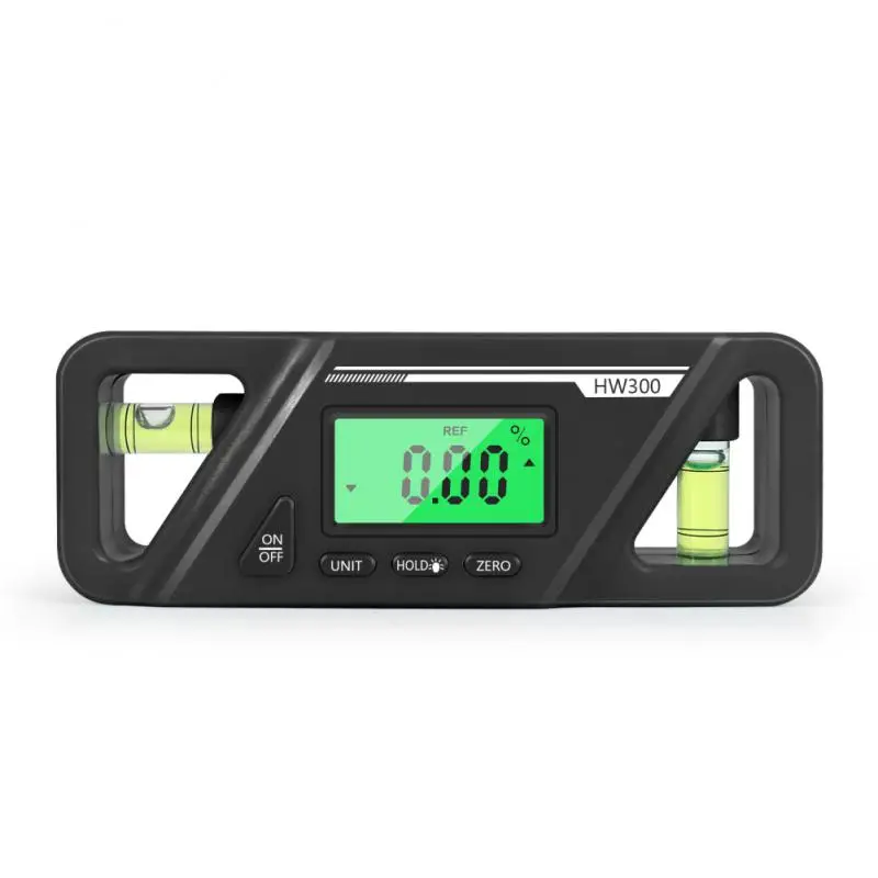 Black Digital Protractor Angle Finder Inclinometer Electronic Level Box