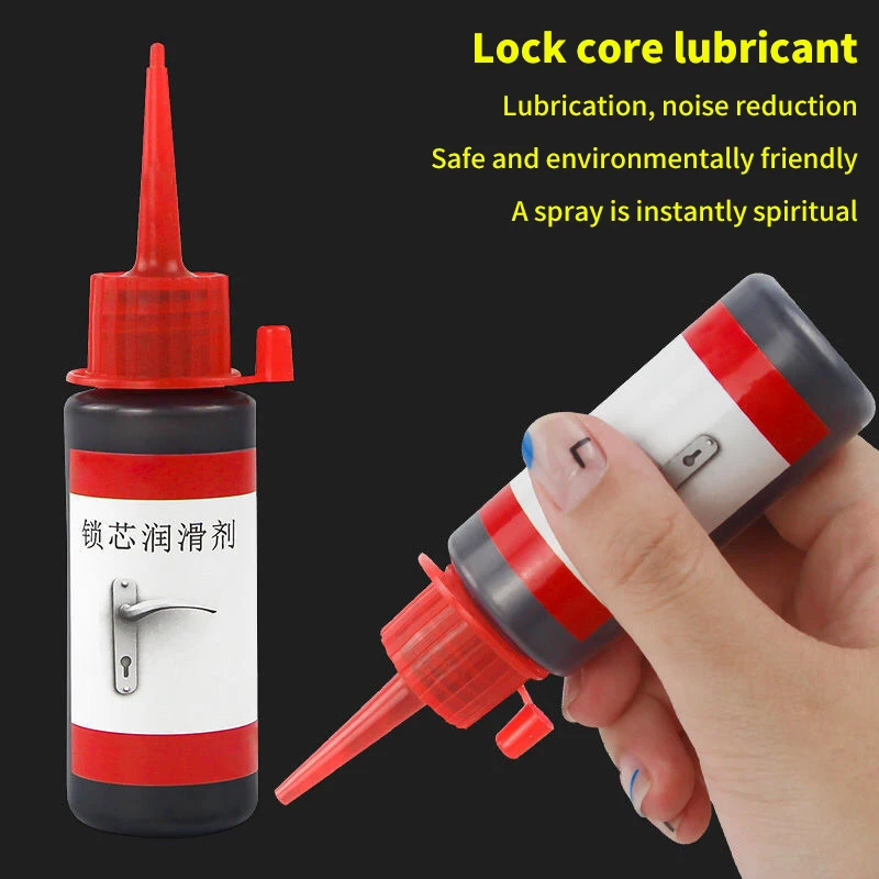 1PC Natural Lock Core Multi Purpose Household Lubricant For Door Lock Core Window Guides Keys 60ml Graphite Powder Lubricant