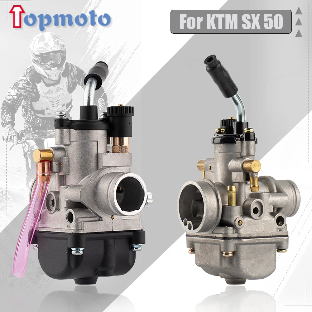 오토바이 19mm 카브레타, KTM SX 50 50cc SX50 50SX 2001-2008 더트 피트 자전거 아연 합금 오토바이 카브 엔진 액세서리
