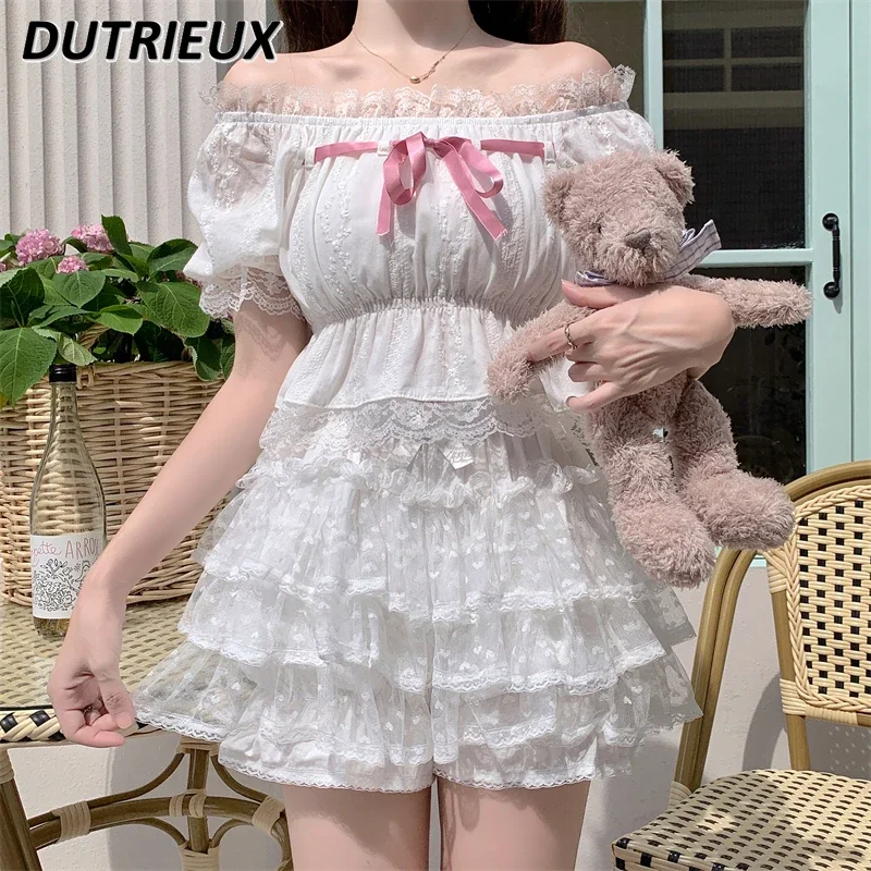 Sweet Girl Base Pumpkin Pants Pettiskirt Lolita Versatile JK Cotton Anti-Exposure Japanese Floral Elastic Waist Bloomers Shorts