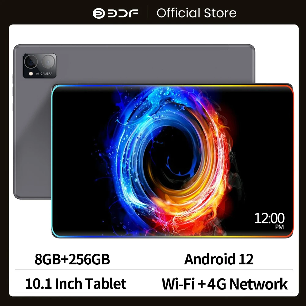 Tablette 10,1 pouces Android 10.0 Pad 8G + 256G avec triple caméra Wifi GPS  FR