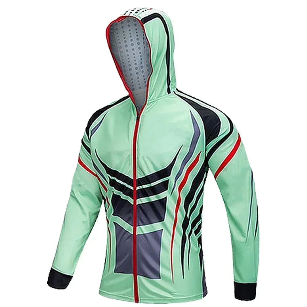 Fishing Shirt Fishing Clothes Sunscreen Jacket Men Fishing Clothing Sun Protection Long Sleeve Fishing Jerseys Breathable Professional Sports sunscreen jersey fishing shirts
