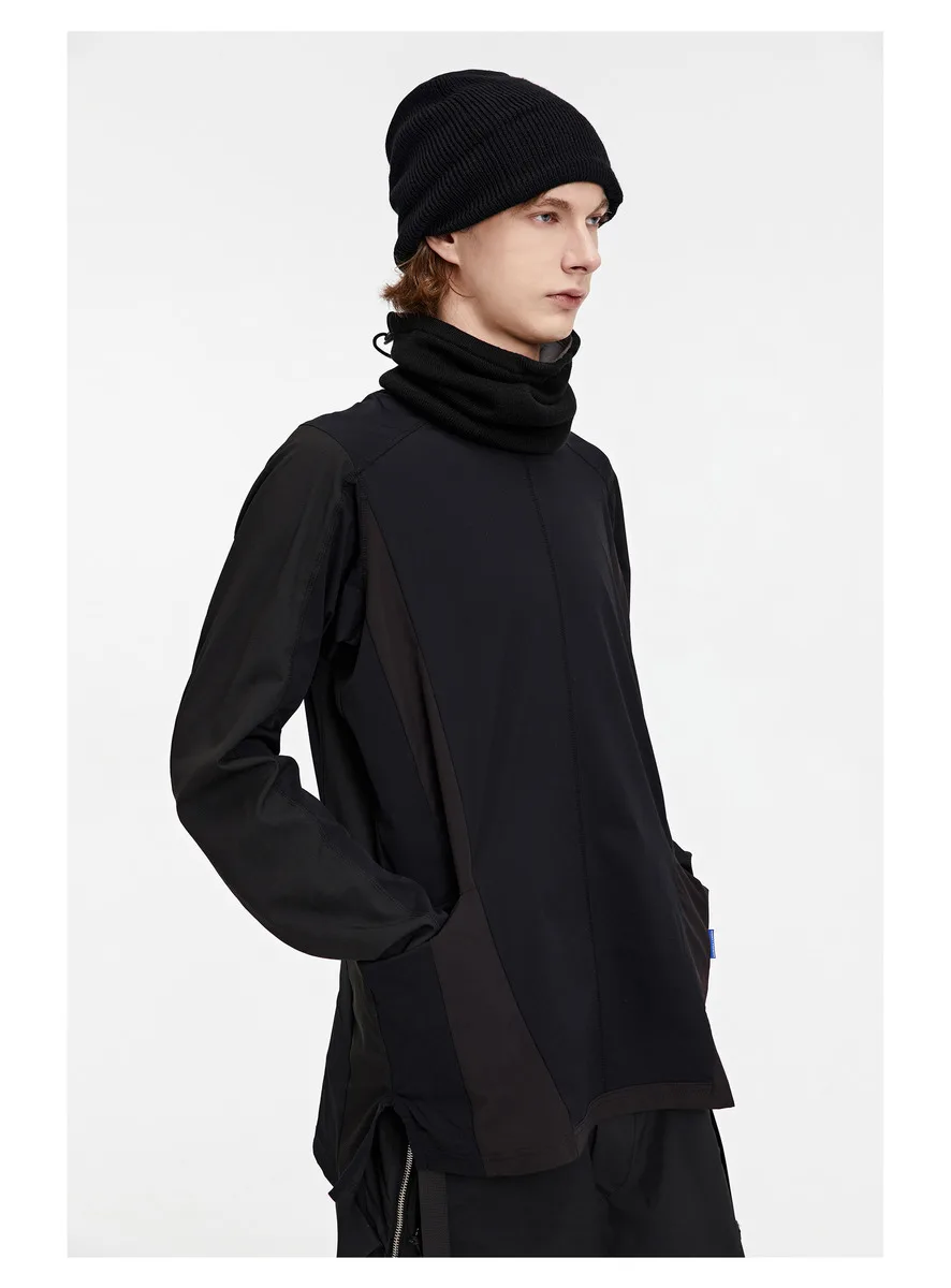 Reindee Lusion 22FW 0187 Outdoor splicing material breathable fast dry long sleeve shirt techwear gorpcore