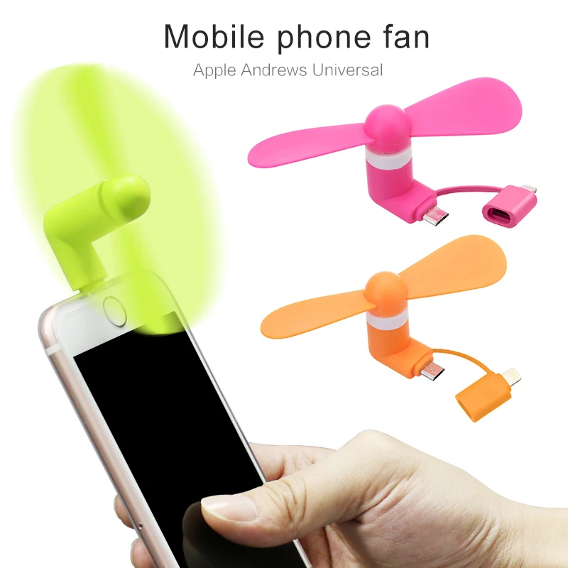 RYRA Mobile Phone Cooler Creative Mini Portable Micro Fan For Phone 16 15 13 12 11 Max XR X XS Plus Universal Accessories