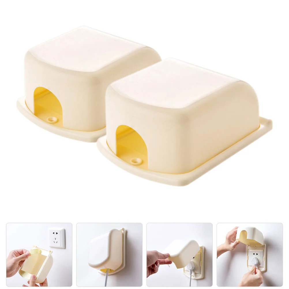 

2 Pcs Anti-Electric Shock Switch Cover Guard Outlet Covers Protector