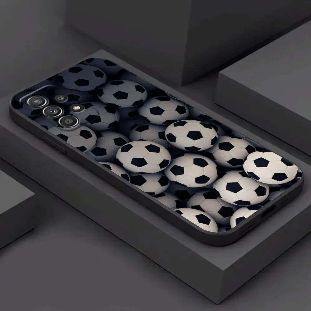 Football Soft Cover Case - Field Soccer Ball Design