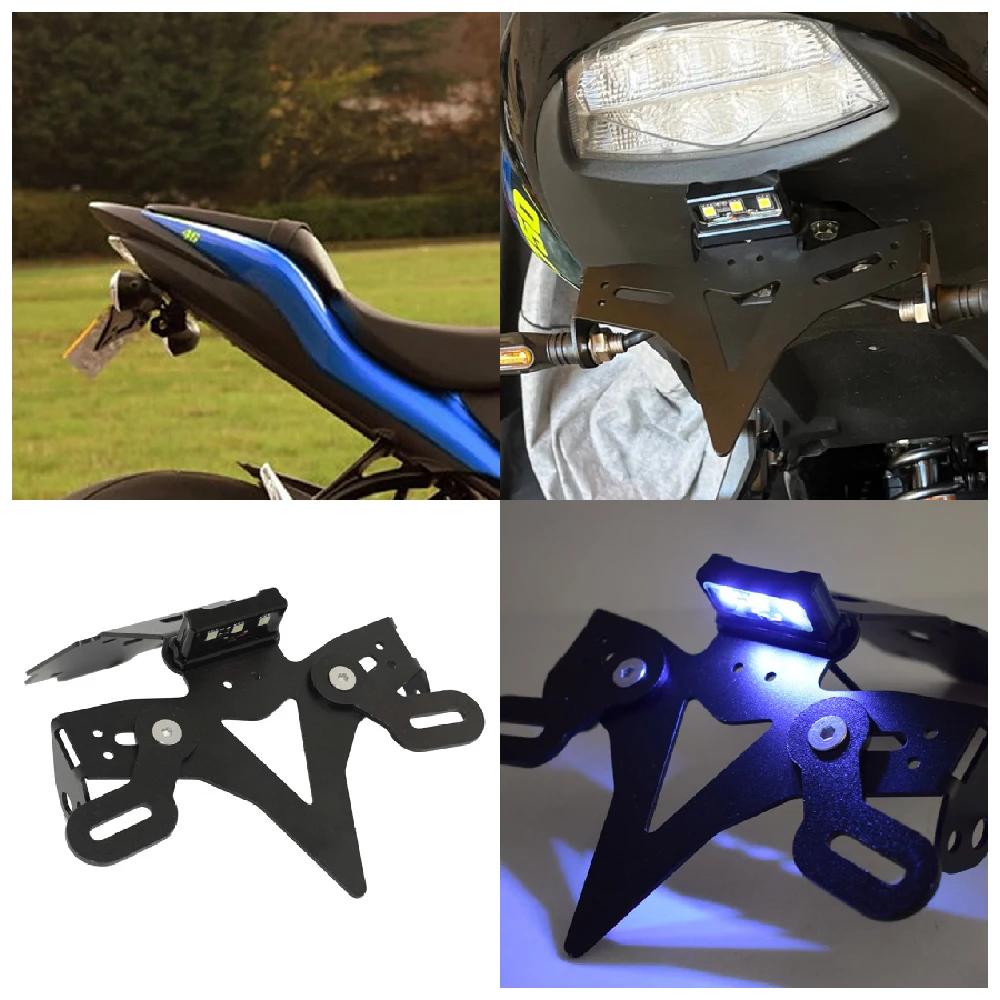 Porta Targa Posteriore Con Staffa Per Luci E Indicatori – Compatibile Con Suzuki GSX-S1000, 1000F E S750 (2015-2020)