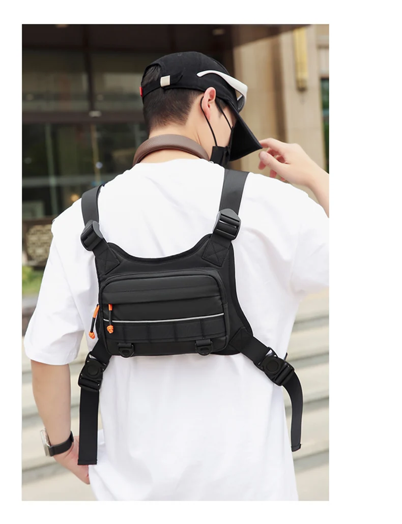 Description Picture 3 of itemTactical Fishing Chest Bag Molle Sports Hunting Rig Pouch Outdoor Hiking Clingbing Cycling Bags Men Large Front Vest Fanny Pack