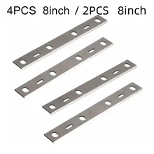  2/4PCS 8inch Wood Planer Blades For Woodstar PT85 HSS Kity PT8500 Scheppach HT850 Woodworking Power Tools Parts 210x22x1.8mm 