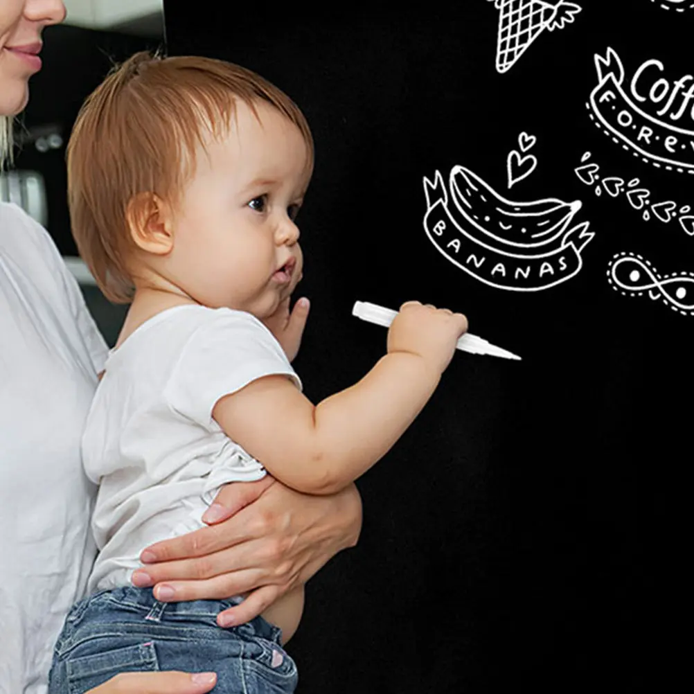 10Pcs 소형 액체 분필 마커 유리 창 거울 벽 학교 사무실 그림 그리기에 대 한 흰색 지울 수 있는 칠판 쓰기 펜
