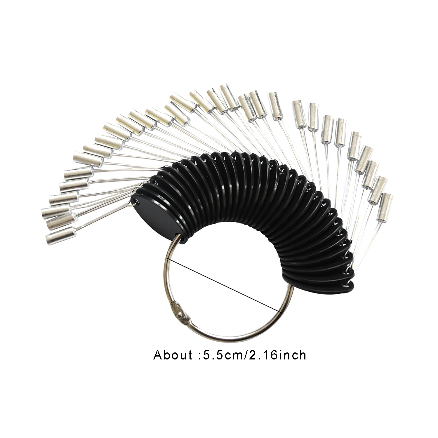 Hair Swatches for Test Color Hair Rings/Card /Charts For Salon Dye Hairdresser Practice 30 pcs / set human hair color rings