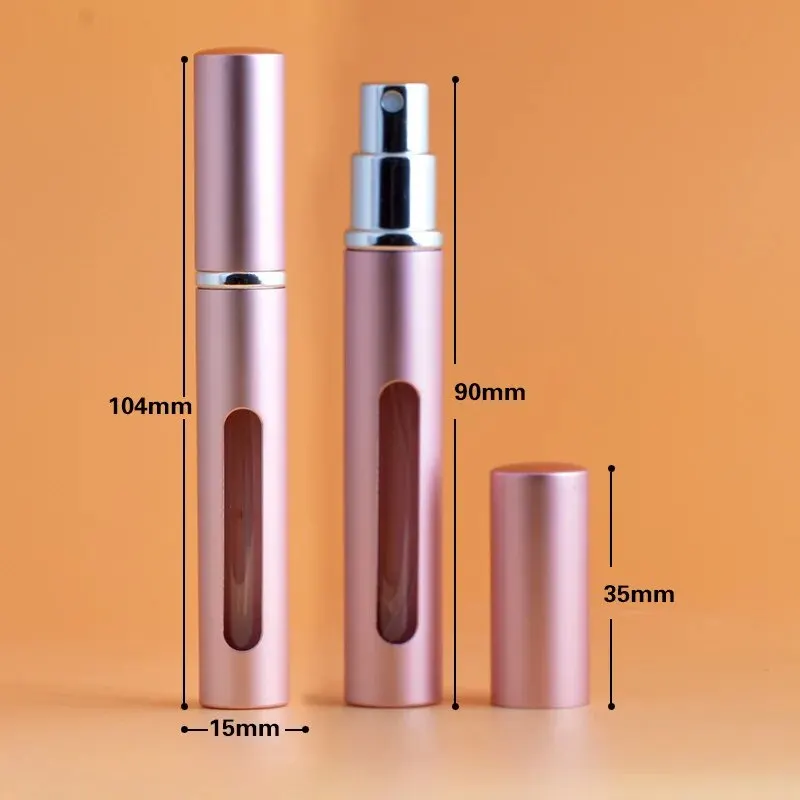PORTABLE REFILLABLE PERFUME BOTTLE - Ultra-fine Spray Bottle with 0.17 Oz. Capacity for On-the-go Perfume Use. 4