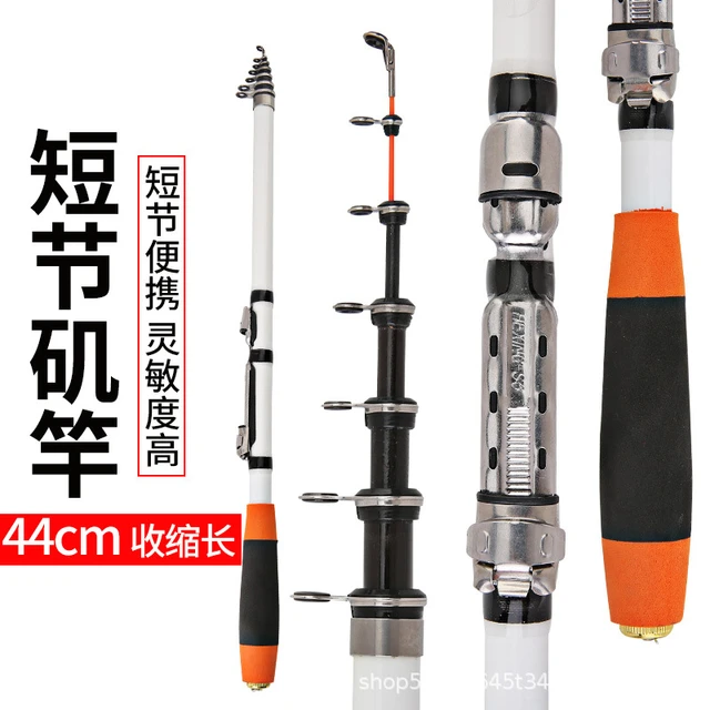 Telescopic Rock Fishing Rod Spinning Fly Carp Feeder Carbon Fiber Pesca 3m  2.7m 2.4m 2.1m 1.8m 1.5m Mini Travel Rod Reel Seat - Fishing Rods -  AliExpress