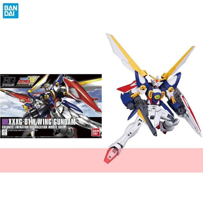 

Bandai Genuine Gundam Model Kit Anime Figure HUUC 1/444 XXXG-01W Wing Gundam Action Figure Assemble Collection Toys for Children