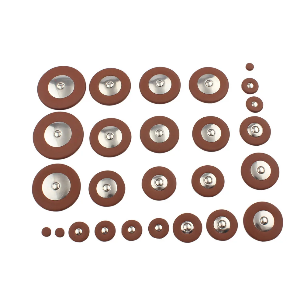 Saxophone Accessories 25pcs Tenor/Alto/Soprano Saxophone Leather Pad Replacement