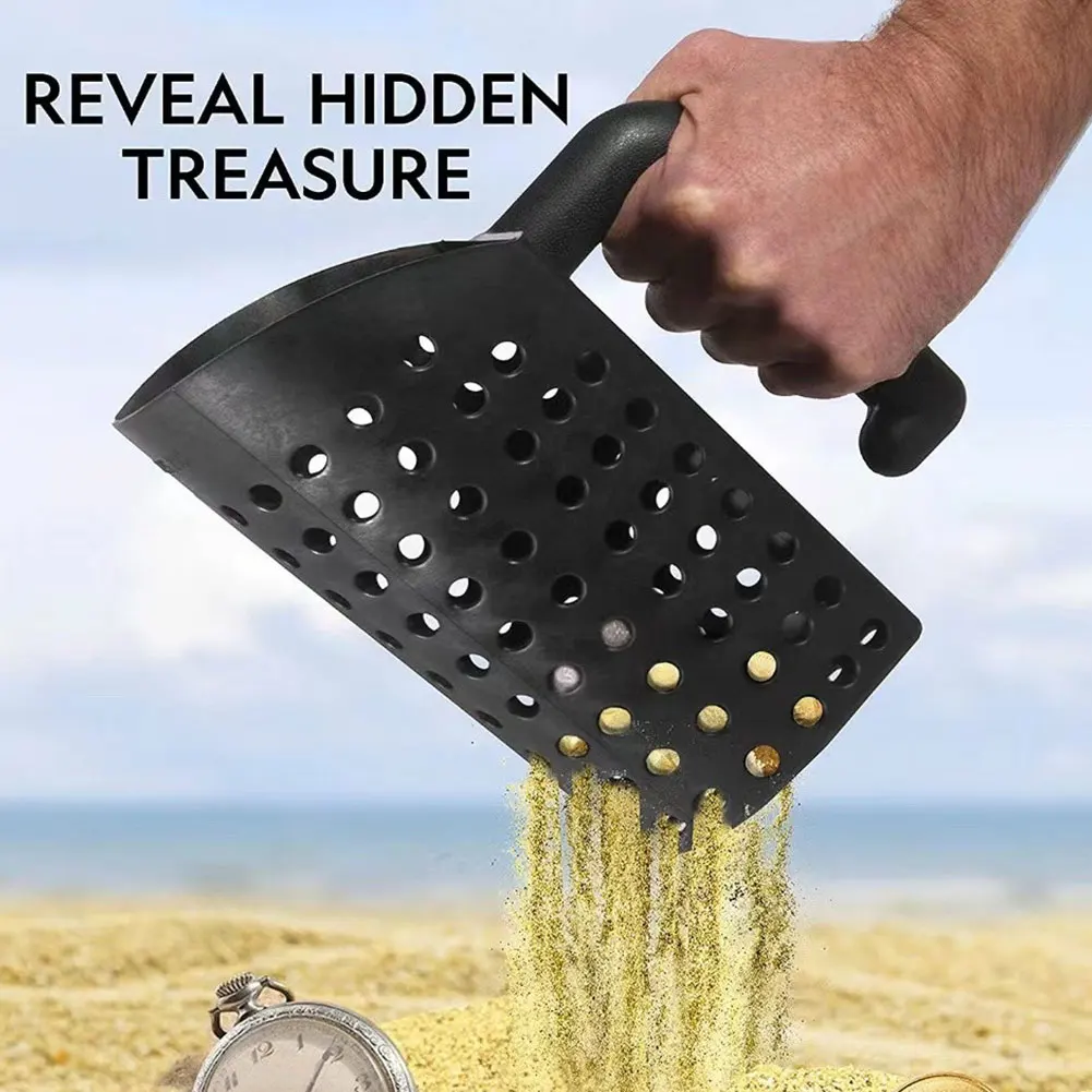 Beach Gold Digging Filter Tool Sand Scoop and Shovel Digging Tool Metal Detector Sand Scoop Shovel Set for Kids Adults