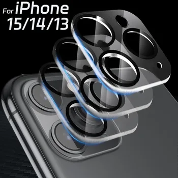 1-4PCS Protezione per fotocamera posteriore HD per iPhone 13Mini 13 14 15 Pro Max Schermo per obiettivo posteriore Protezioni in vetro trasparente temperato antigraffio
