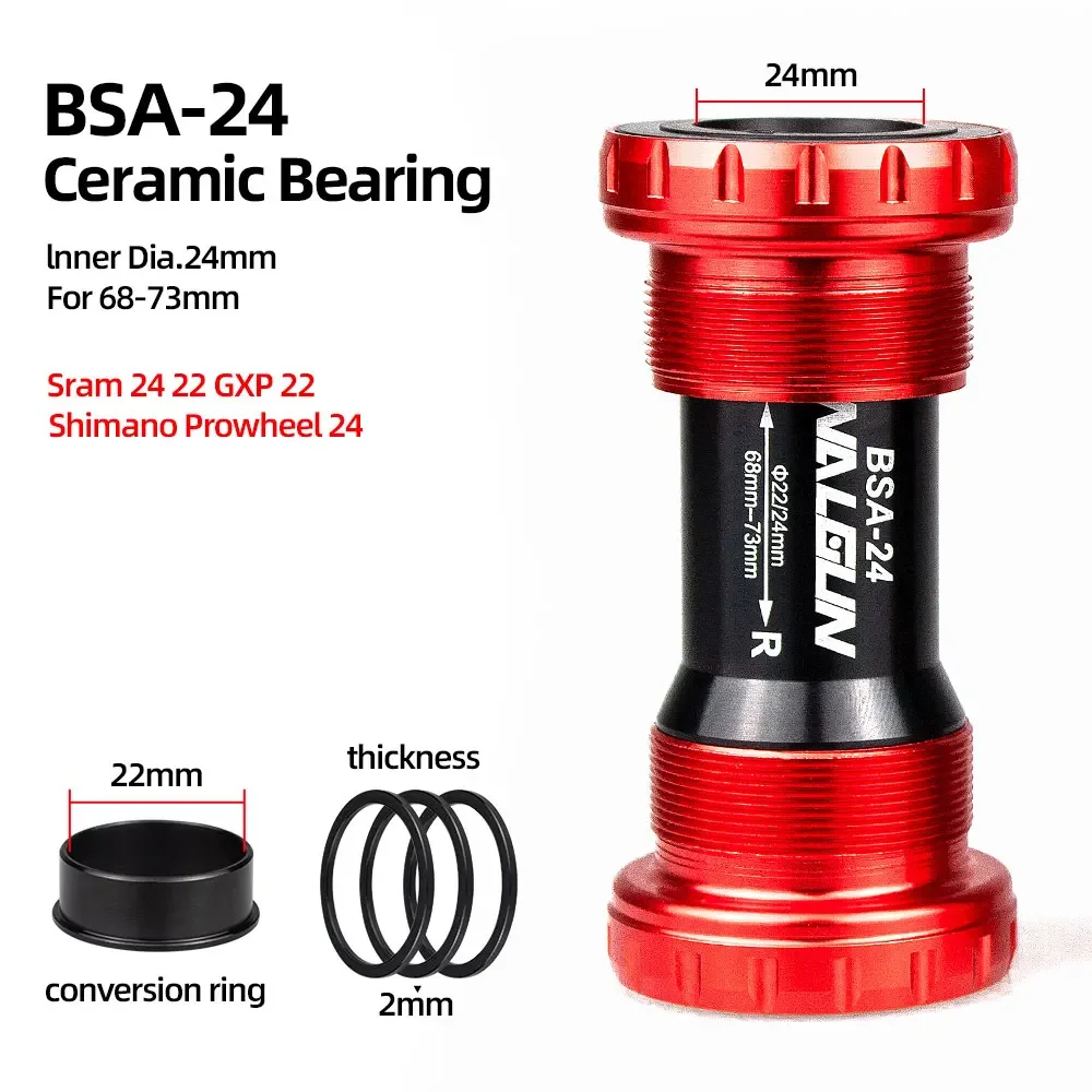 BSA ネジ付き自転車ボトムブラケットセラミック BB BSA24 BSA30 BSA29