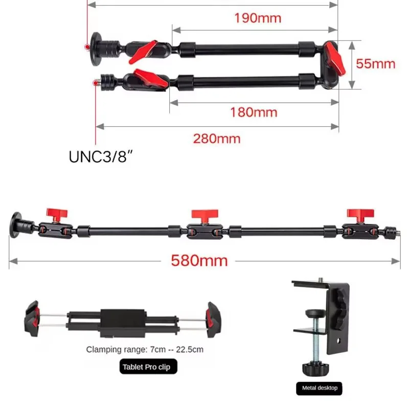 Adjustable Hands-Free Stand for Mobile Devices for Video, Calls, and Gaming