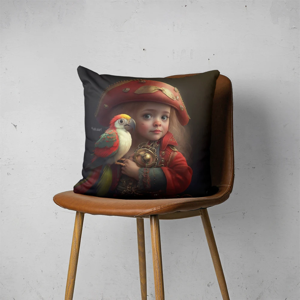 

CUTE AI PILLOW 035 Customizable Bedroom Bed Sofa Hotel Car Lumbar Pillow Fashion Decorative Cover