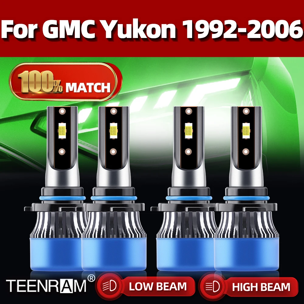

40000LM LED Car Headlight Bulbs 240W Auto Lamp 6000K White 12V For GMC Yukon 1992-1998 1999 2000 2001 2002 2003 2004 2005 2006