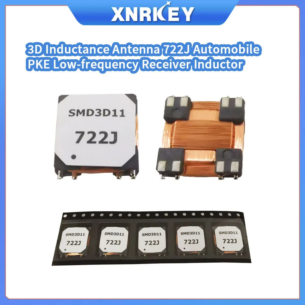XRNKEY 5Pcs 3D Inductance Antenna 722J Automobile PKE Low frequency Receiver Inductor PEPS Entry