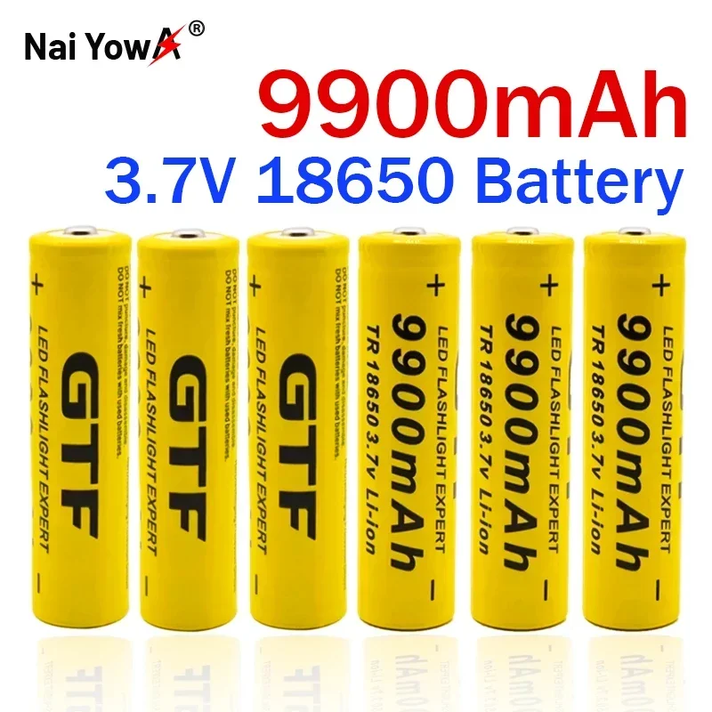 

Original 18650 Battery 3.7V 9900mAh Rechargeable Lithium Ion Battery for LED Flashlight Hot New High Quality Batteries NEW