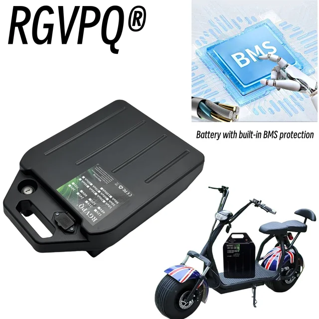 60V 20Ah–100Ah Waterproof Lithium Battery for Citycoco Scooter 5