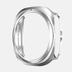 Enhanced Protective Shell Case for Galaxy Watch - Durable PC Protector Frame for Smartwatch (Silver)