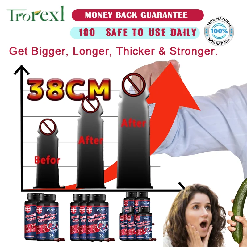 Horny Goat Weed Capsules Organic Pure 60 Capsules Non-GMO