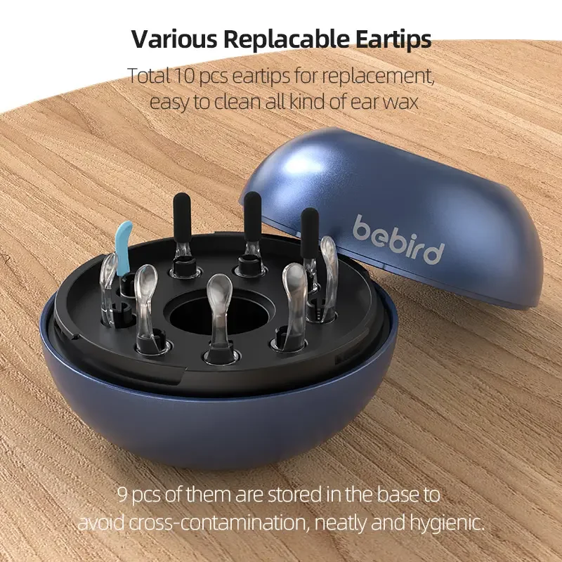 Bebird Original M9 Pro M9s Smart Visual Ear Wax Remover Otoscope Camera With 300W Pixels Endoscope, Magnetic Charging Base 3