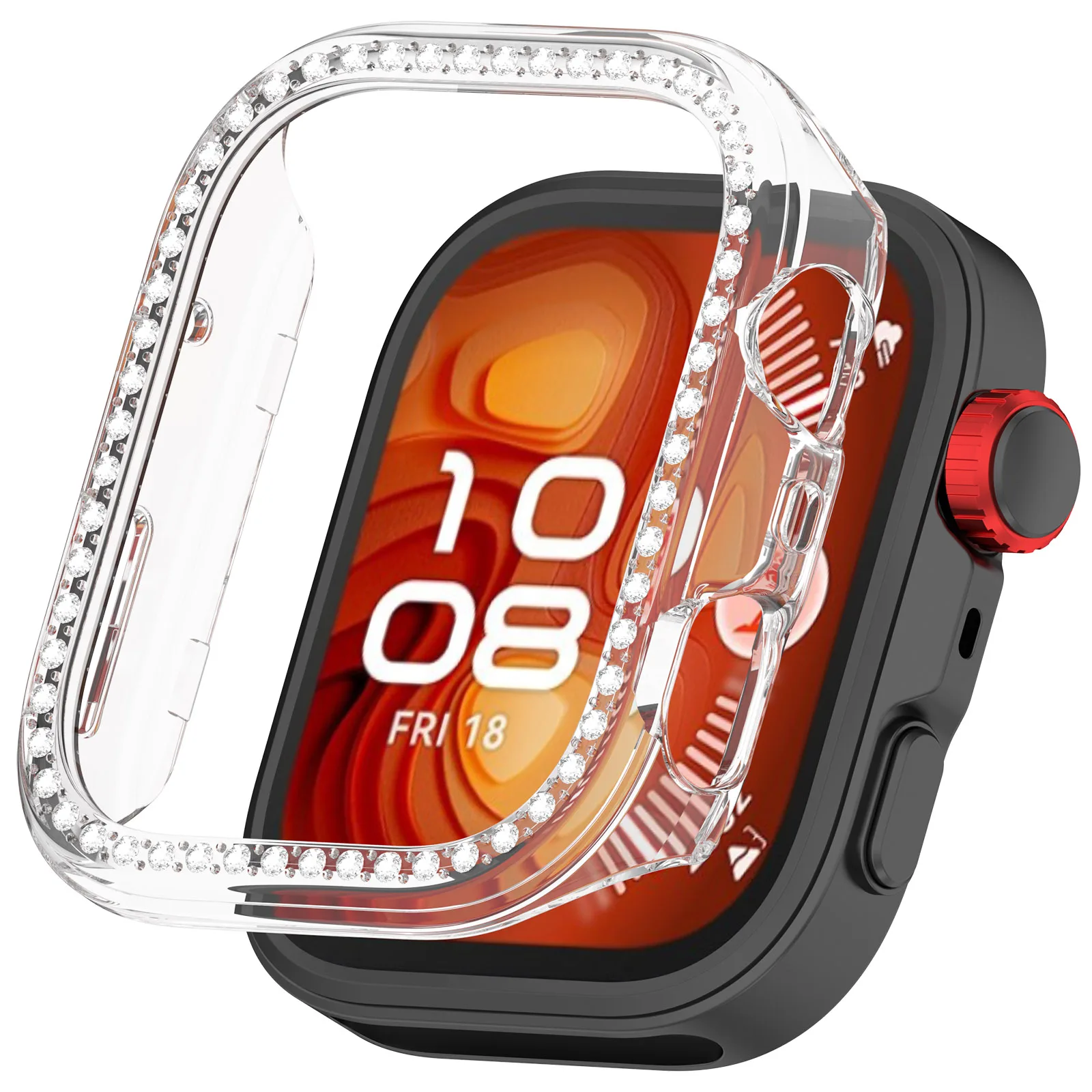 Diamond Case with Strap - All-Around Hollow PC Protective Bumper Frame