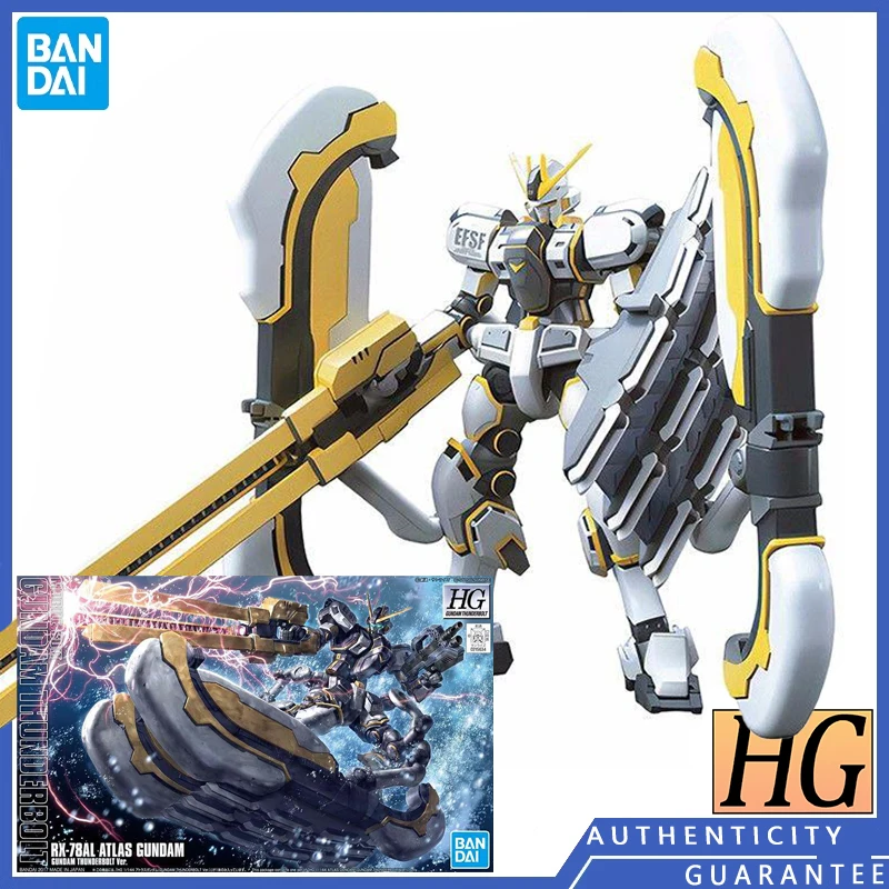 

[В наличии] Bandai HG 1/144 Rx-78Al Atlas Gundam Thunderbolt Ver. Пазл экшн-модель игрушки живописное украшение праздничные подарки