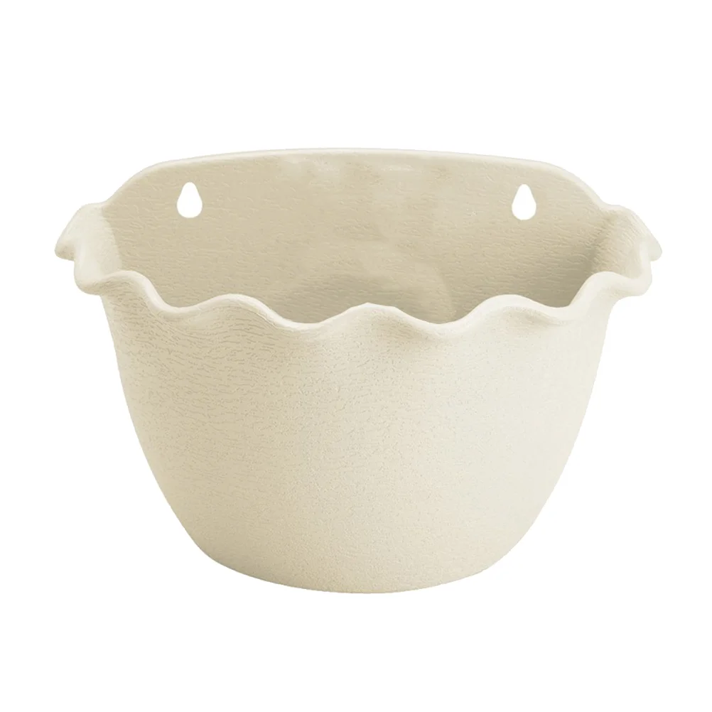 

Wall Hanging Planter Flowerpot for Home Bonsai Saucers Outdoors Pots Semicircle Wall-mounted Garden Supplies
