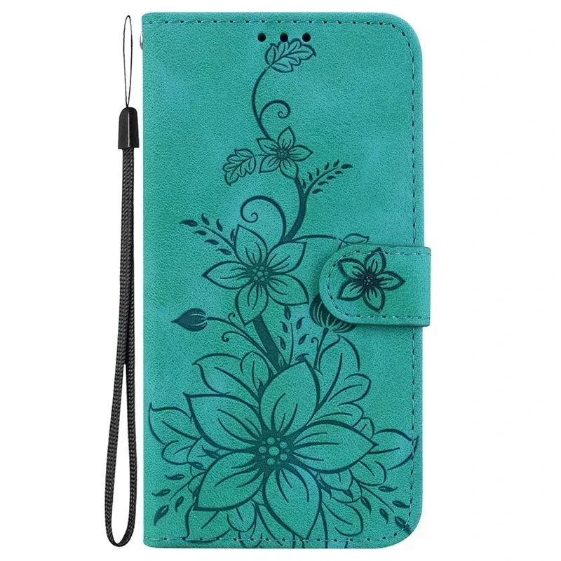 Solid Color Leather Flip Wallet Phone Case