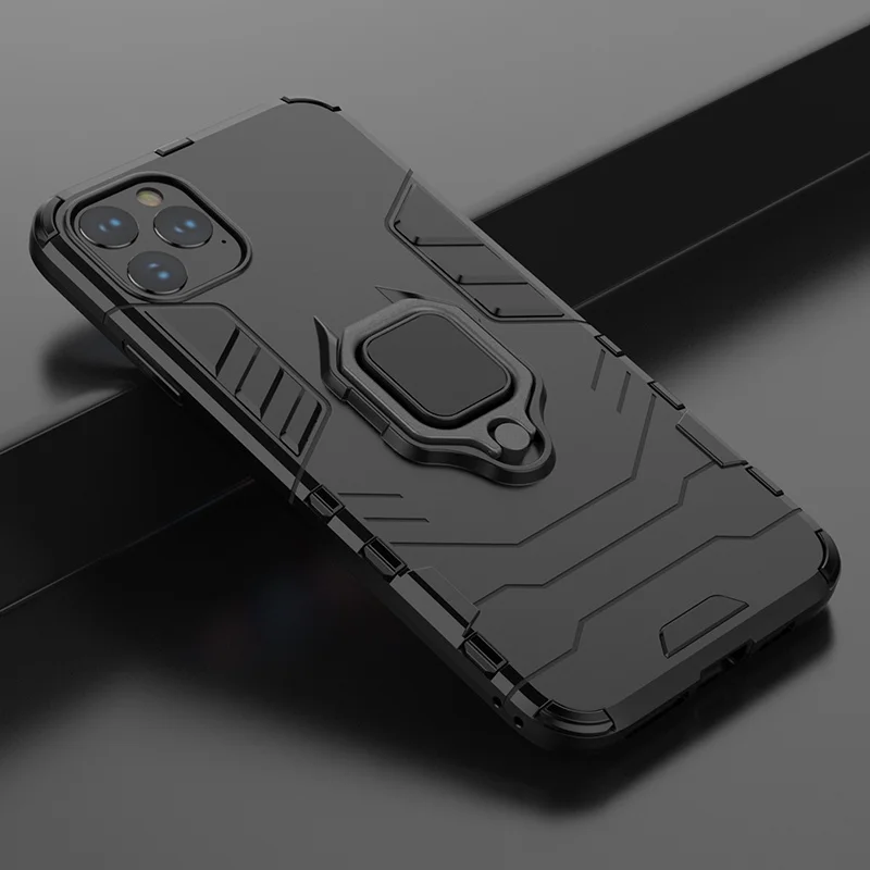 

Luxury Shockproof Armor Case for iPhone 12 Pro Max 12 Mini Ring Stand Back Cover for iPhone 11 Pro max XS XR 8 7 6 Plus SE 2020
