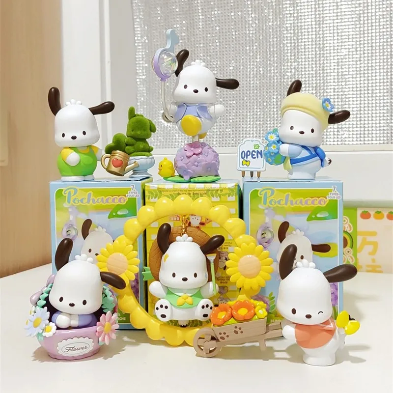 

Оригинальная Подлинная аниме-фигурка Sanrio vagacco, милая таинственная коробка, аниме, девочка, цветы и серия детства, Коллекционные Подарочные игрушки