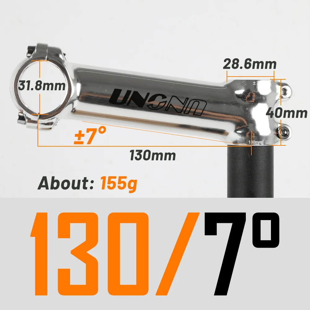 UNO UltraLight Bike Stem 31.8 x 60/70/80/90/100/110/120/130mm -7 UNO UltraLight Bike Stem 31.8 x 60/70/80/90/100/110/120/130mm -7