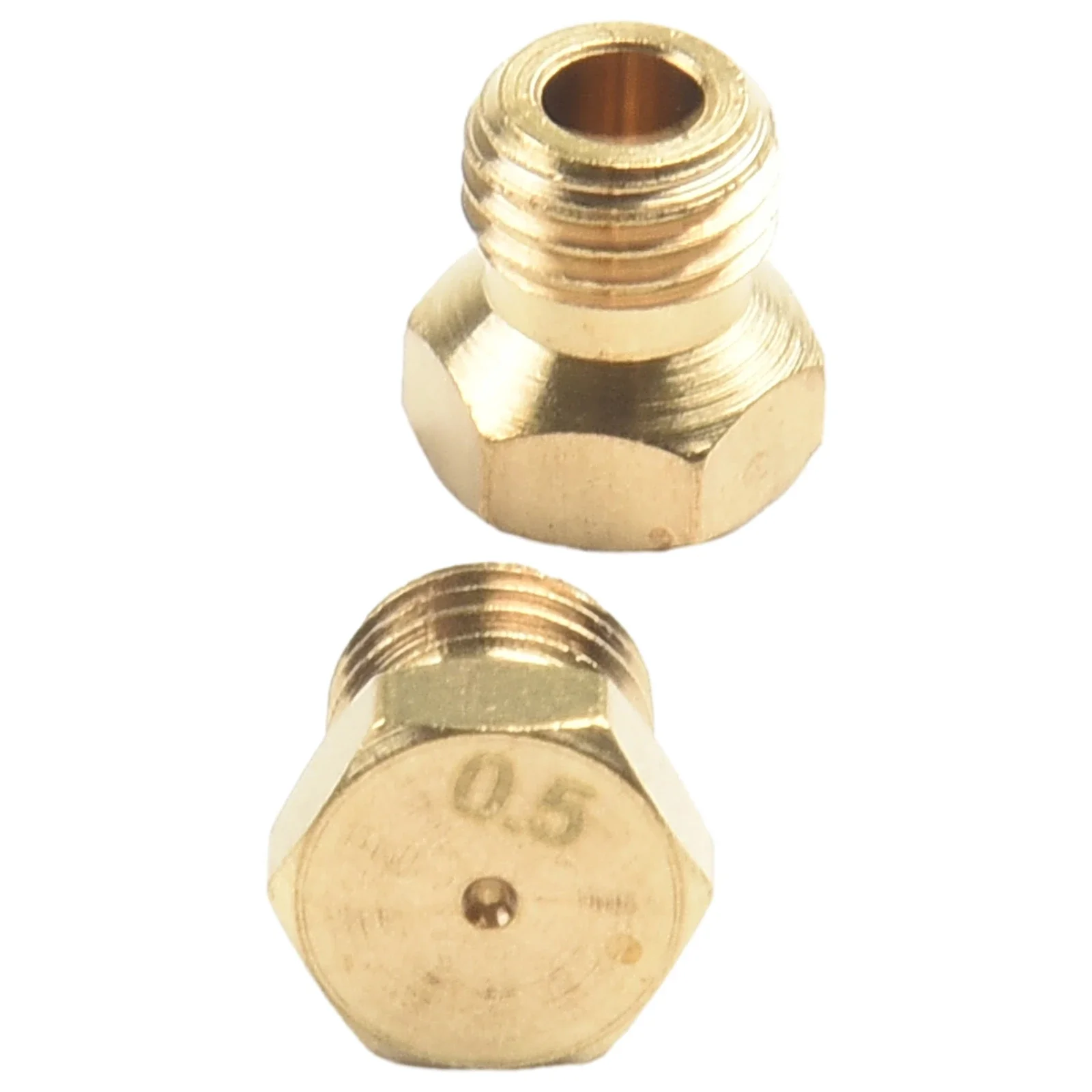 M6*0.75mm Brass Jet Nozzle Propane Burner Orifice Kit Grill Replacement Parts LP Gas 0.5mm Orifice BBQ Tool 20Pcs