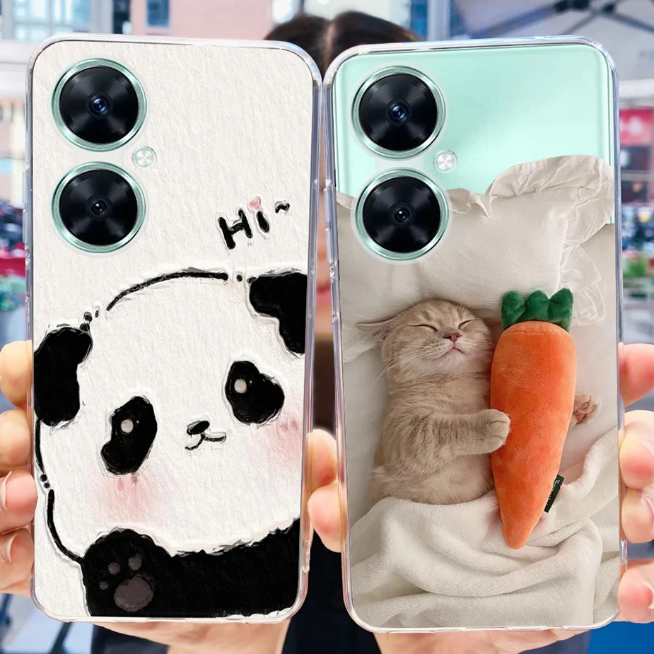 Vibrant Painted Clear Soft TPU Silicone Case - Compatible with Huawei Nova 11 Series
