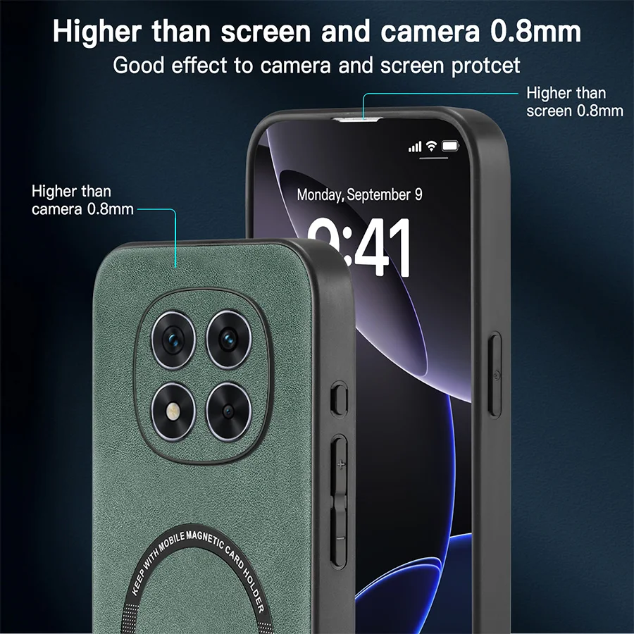 Magnetic Retro Soft PU Leather Phone Case