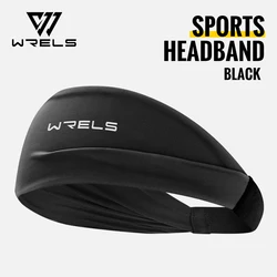 Outdoor Sports Fitness Sweatband: Unisex Elastic Hair Wrap for Cycling, Yoga, and Running (Black)