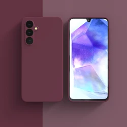 Original Liquid Silicone Protective Bumper Case Cover for S24Ultra (Burgundy)