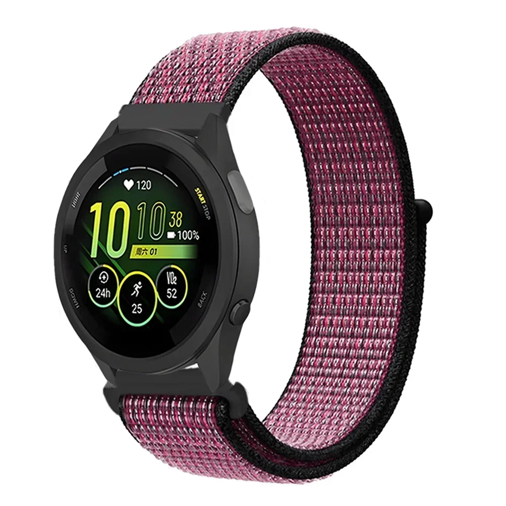 Durable Nylon Loop Strap - 20mm/22mm Adjustable Fabric Wristband
