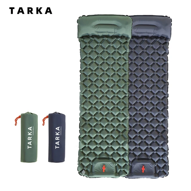 TARKA – tapis de Camping gonflables, matelas pneumatique avec oreiller, coussin de couchage touristique en plein Air, matelas auto-gonflant pour randonnée et escalade