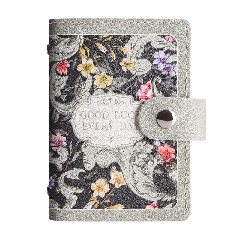 Women's exquisite mini card with multiple card slots, vintage ID storage wallet, new coin wallet