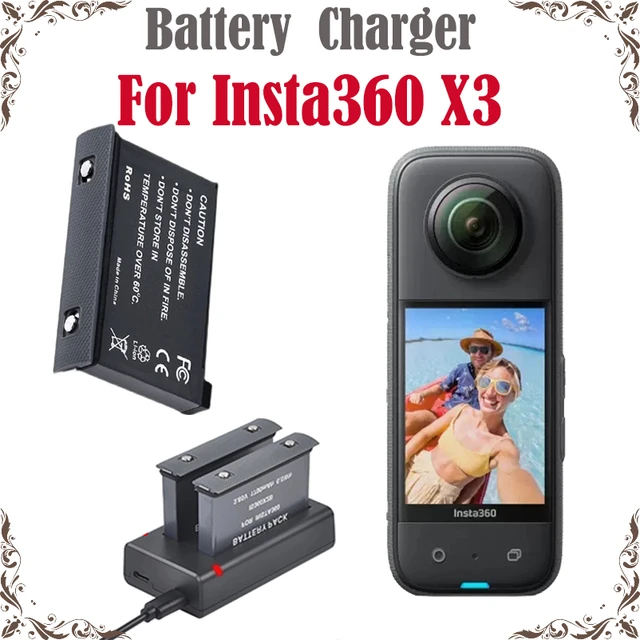 Cargador rápido de batería Insta360 X3  Accesorios Batería Insta360 X3-1800mAh  Insta360 - Aliexpress