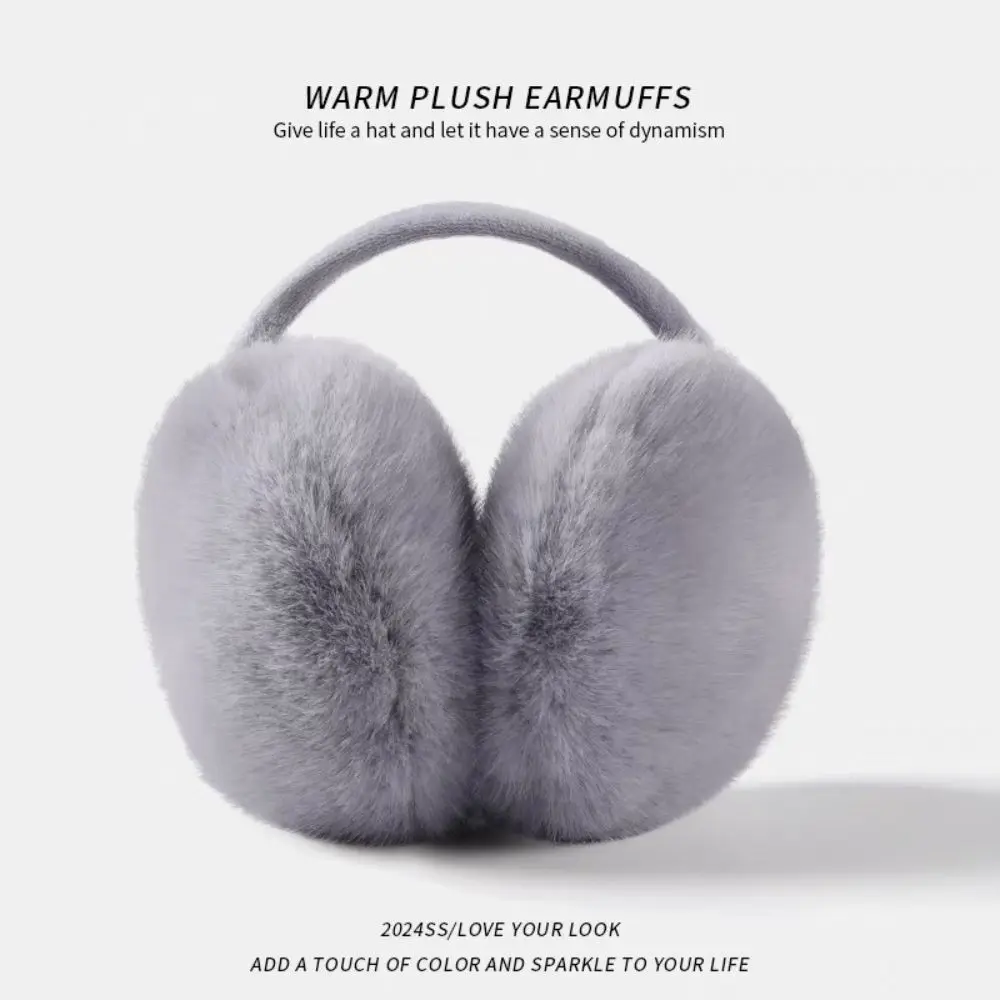 Winter Fur Earmuffs Foldable Plush Earmuffs Headphones Earmuff Ear Protectors Ladies Autumn Winter Ear Cover Winter Fur Earlap